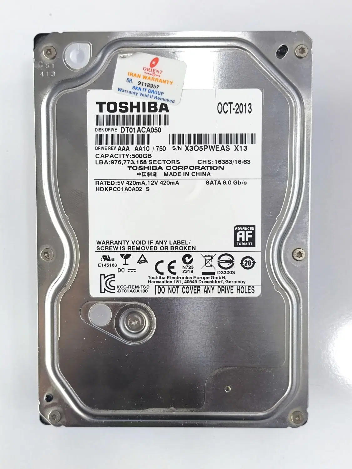 هارد 500GB PC|قطعات و لوازم جانبی رایانه|اهرم, |دیوار