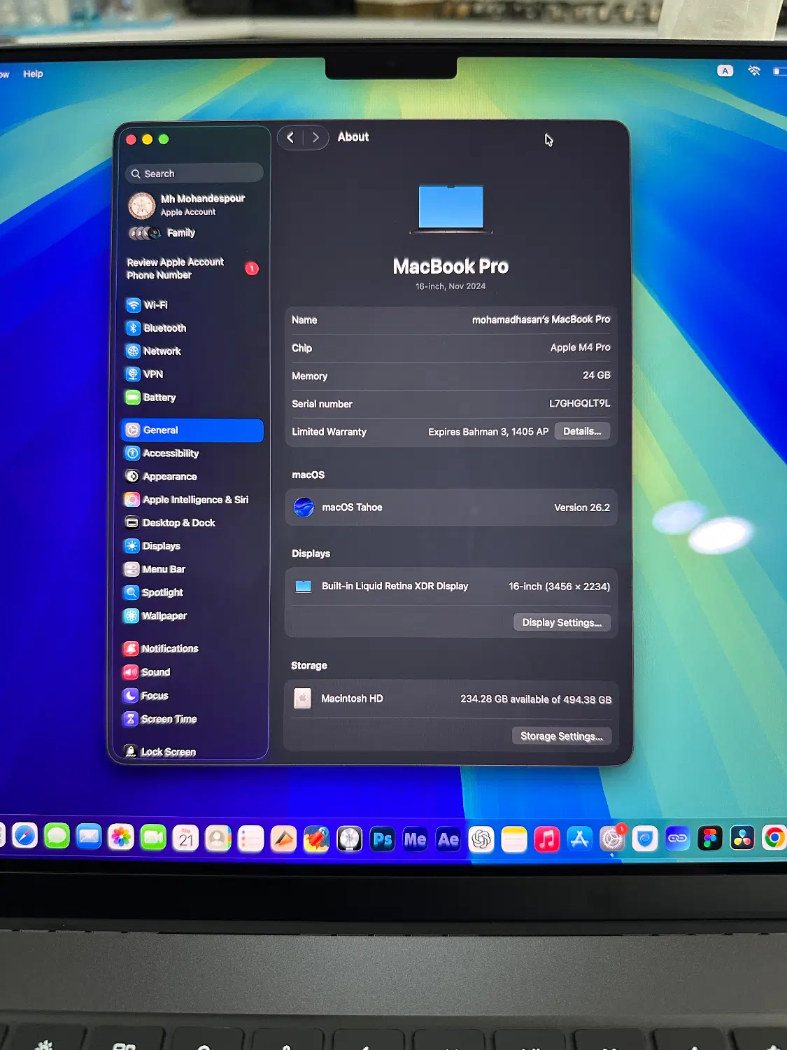 MacBook Pro m4 pro 16 inch|رایانه همراه|تهران, اباذر|دیوار