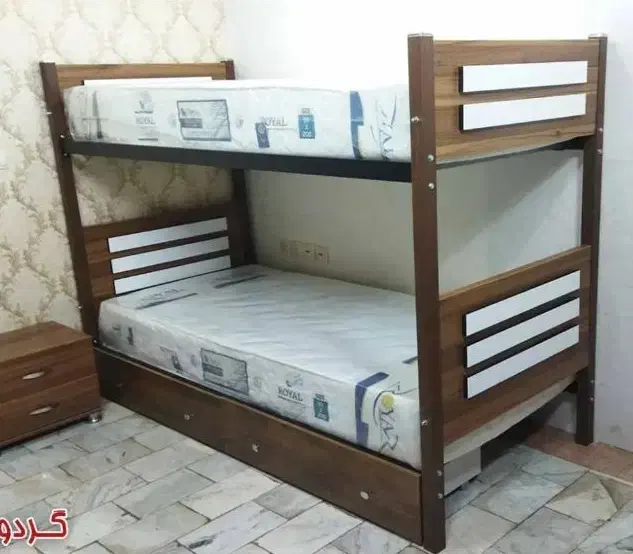 تخت خواب دو طبقه حاجی پور(تختخواب۲دوطبقه)تشک پاندا|تخت و سرویس خواب|مشهد, حسین‌آباد|دیوار