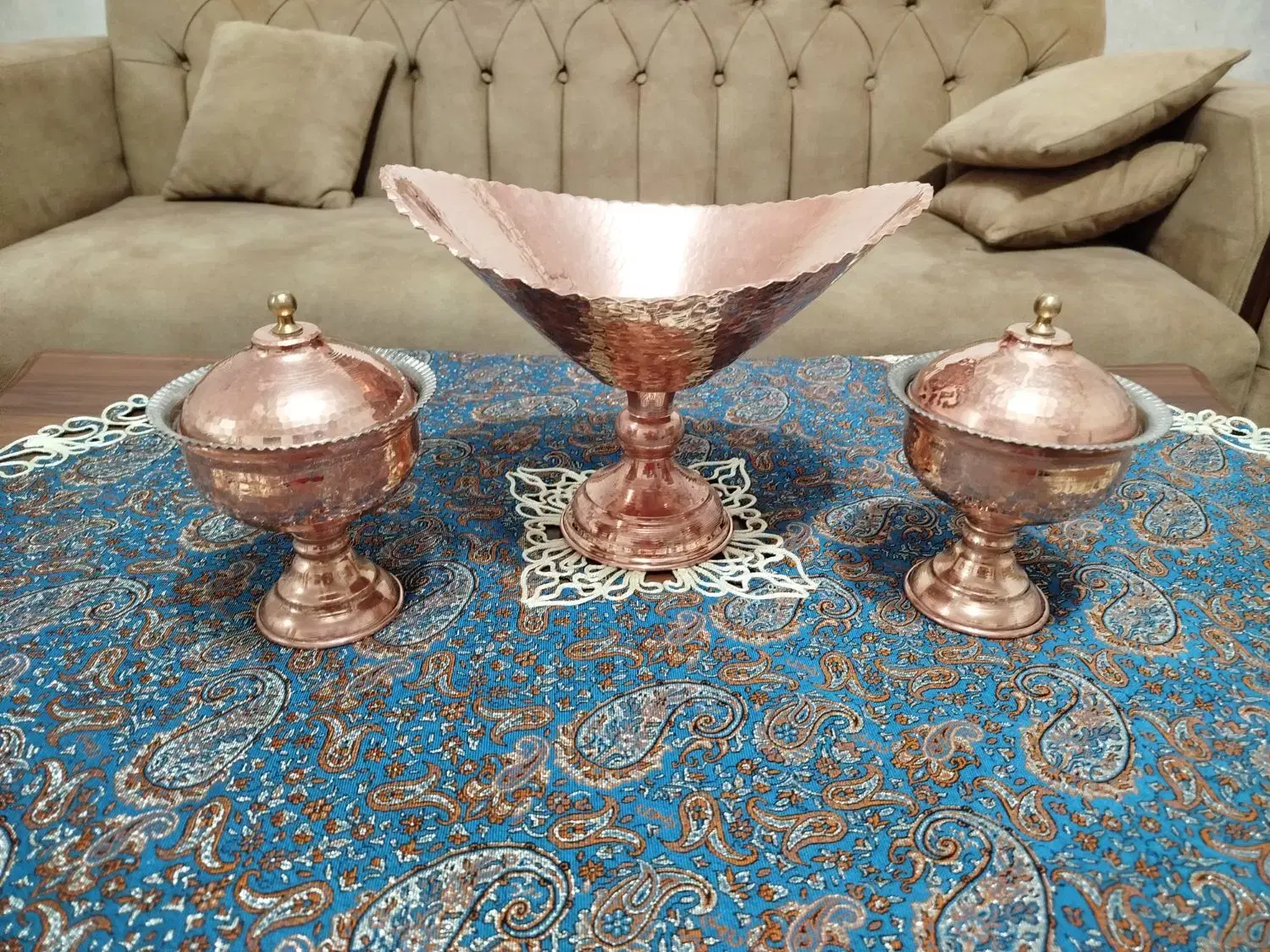 ظروف مسی|صنایع دستی و سایر لوازم تزئینی|خرمدره, |دیوار