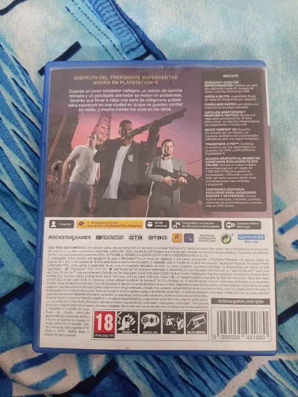 سیدی GTAV ps5|کنسول، بازی ویدئویی و آنلاین|پردیس, فاز ۳|دیوار
