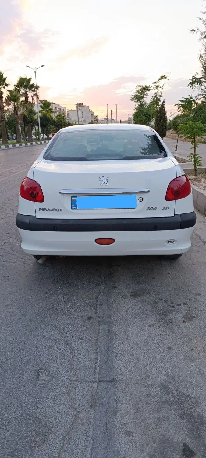 پژو 206 v8 sd|خودرو سواری و وانت|شیراز, نصر|دیوار