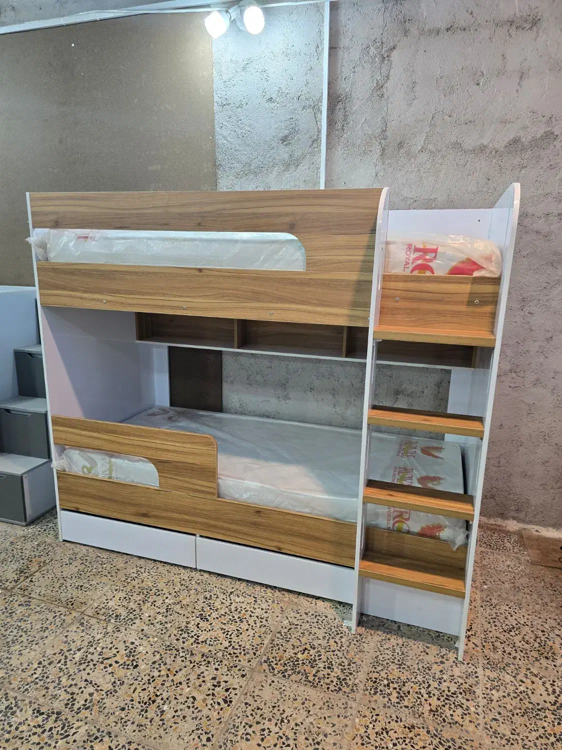 تخت دوطبقه کمجا مدل D29S چوبین پلاس|تخت و سرویس خواب|رشت, حومه رشت|دیوار