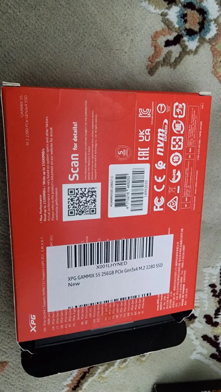 ssd nvme 256 xpg|قطعات و لوازم جانبی رایانه|تبریز, |دیوار