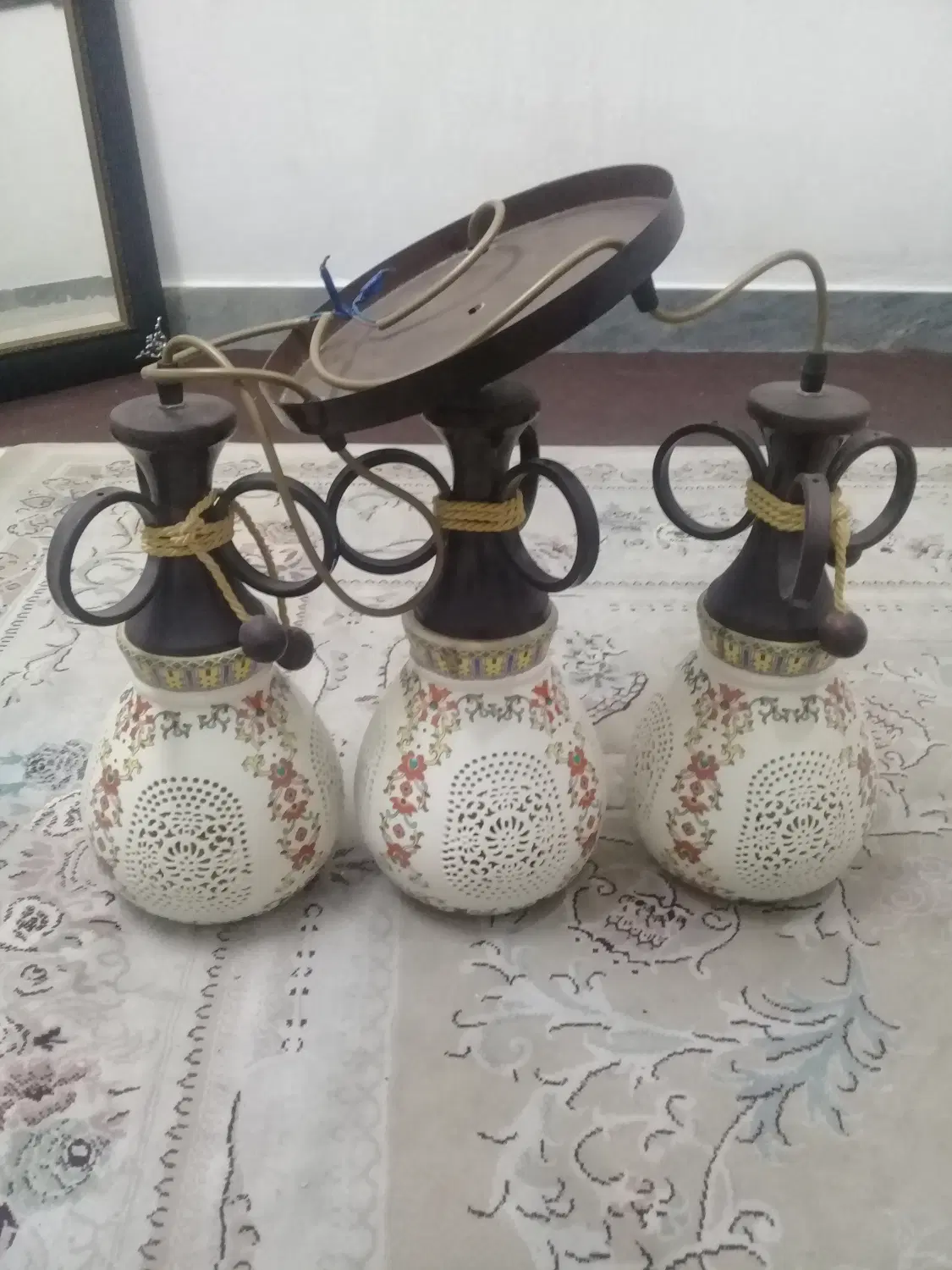 لوستر|لوستر و چراغ آویز|بروجرد, |دیوار