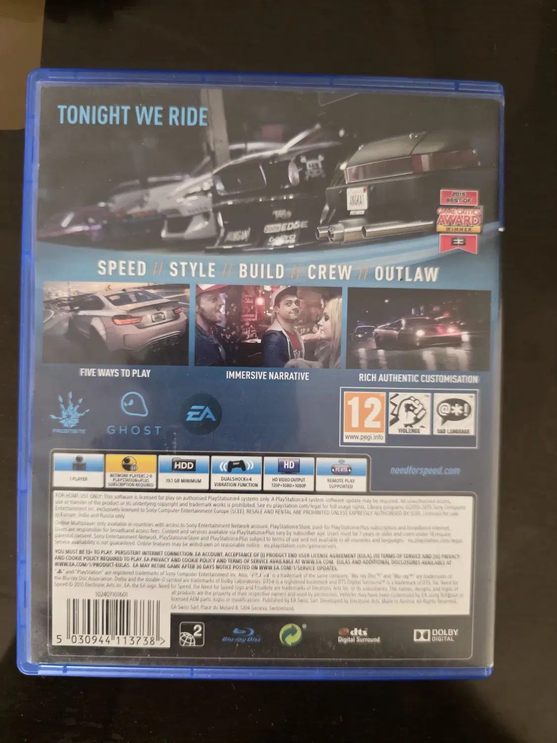 Need for speed ps4.ps5|کنسول، بازی ویدئویی و آنلاین|شیراز, شهرک گلستان|دیوار