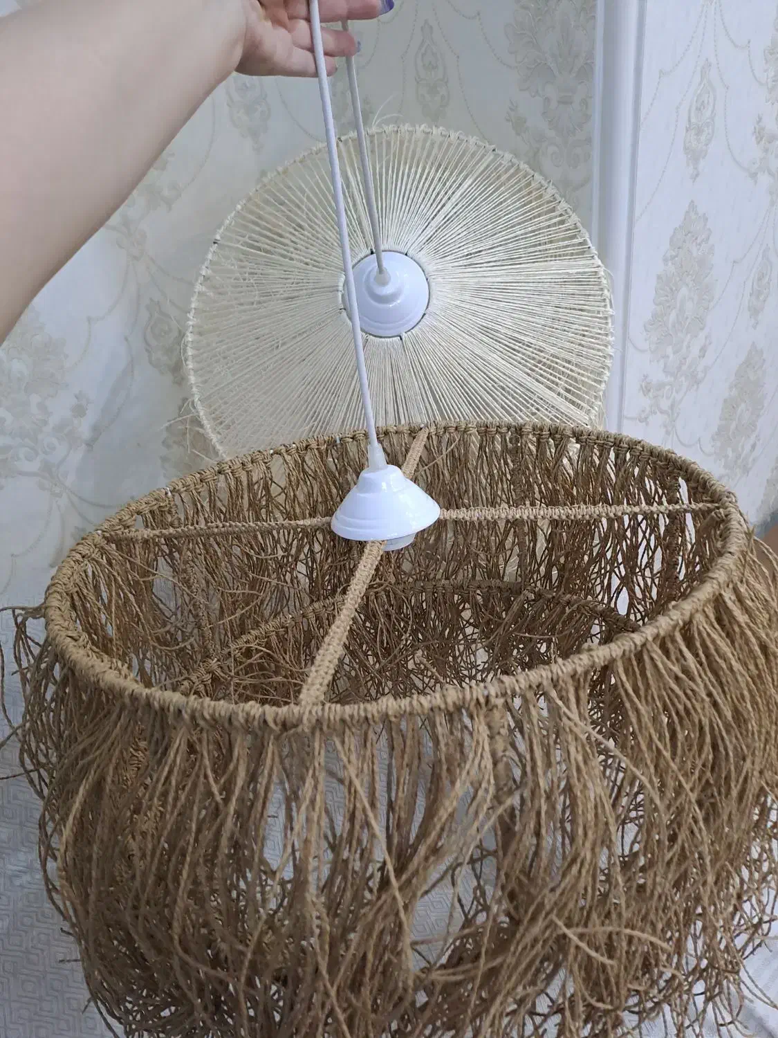 لوستر حصیری|لوستر و چراغ آویز|تهران, فردوسی|دیوار