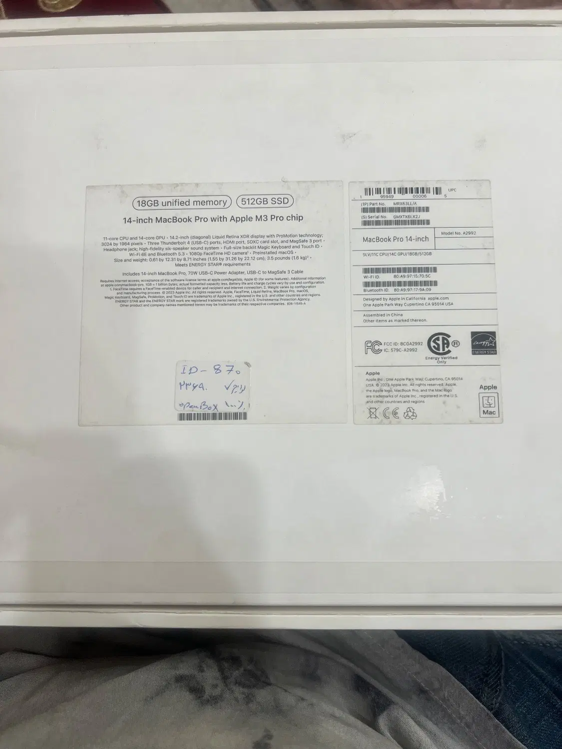 macbook pro m3 rom512 ram18|رایانه همراه|تهران, صفا|دیوار