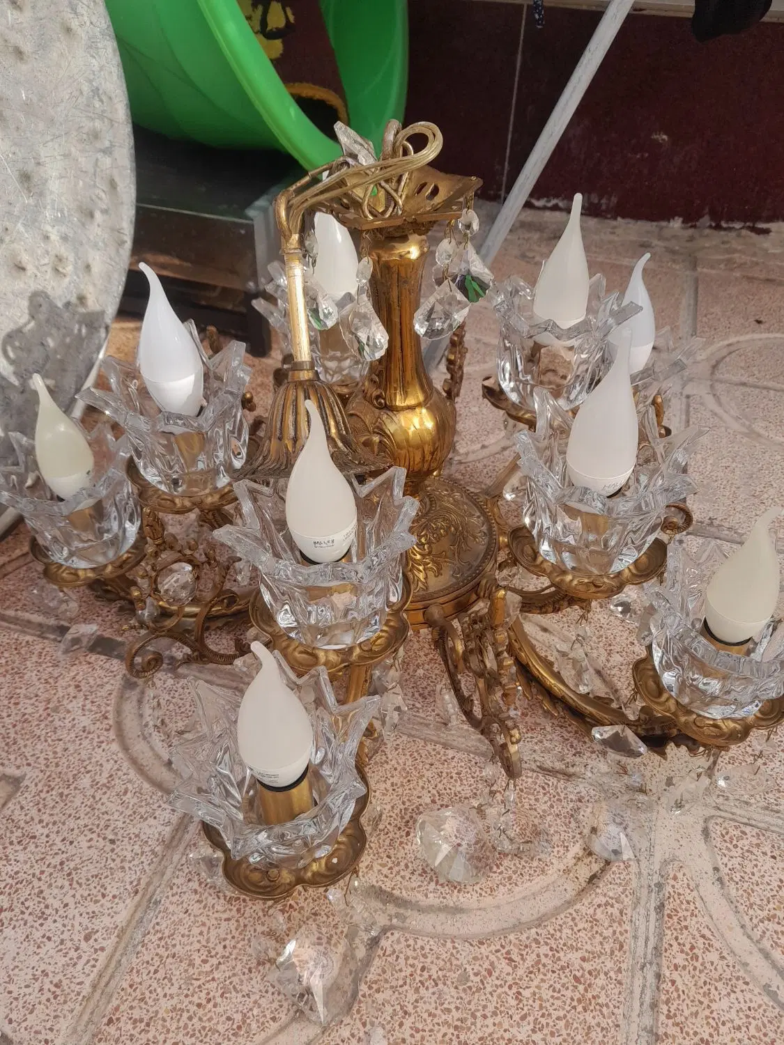 لوستر|لوستر و چراغ آویز|خوی, |دیوار