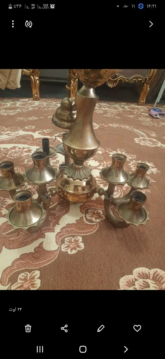 لوستر|لوستر و چراغ آویز|اردبیل, |دیوار