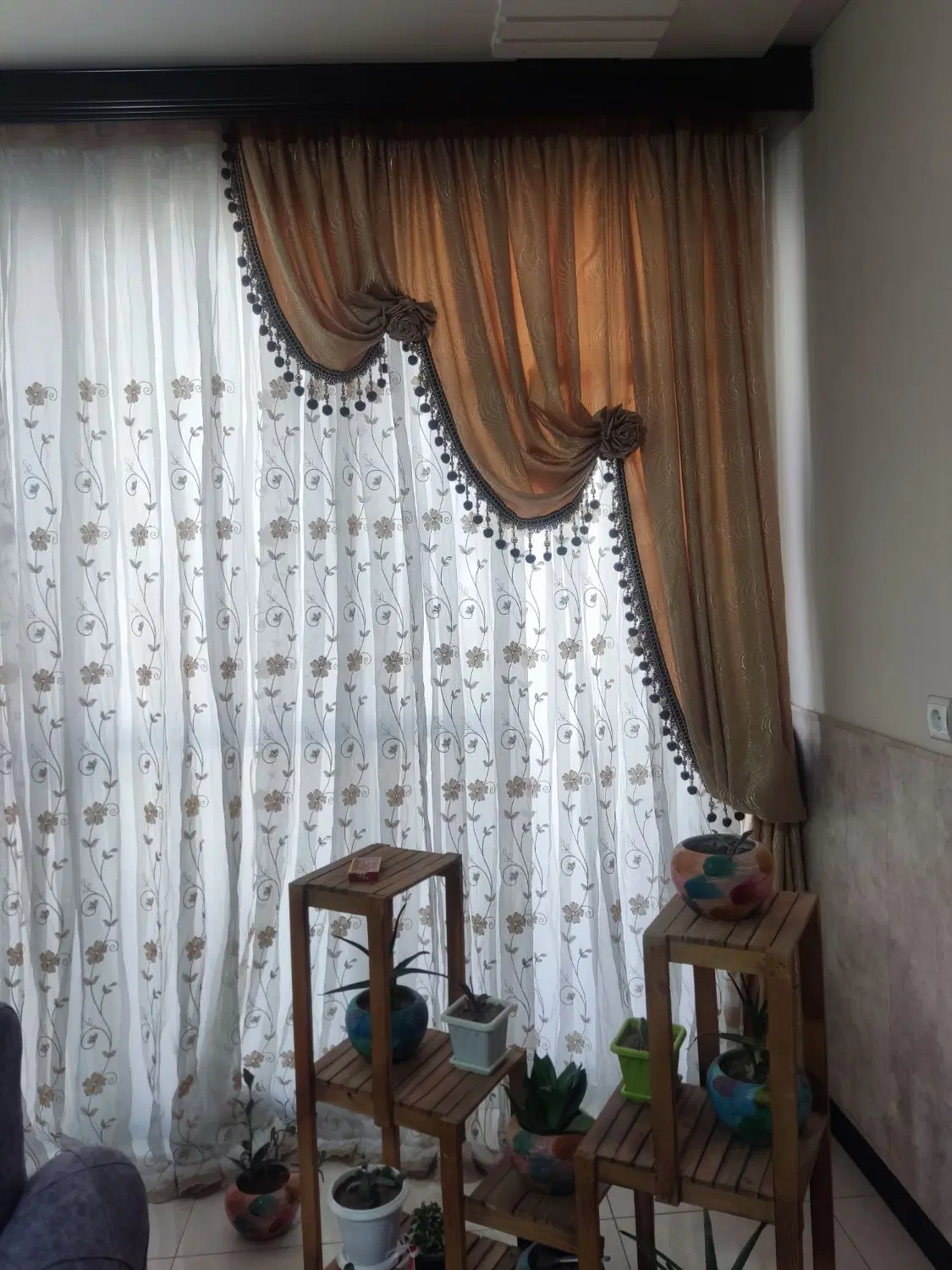 پرده حریر|پرده، رانر، رومیزی|اصفهان, شهرک زاینده رود|دیوار