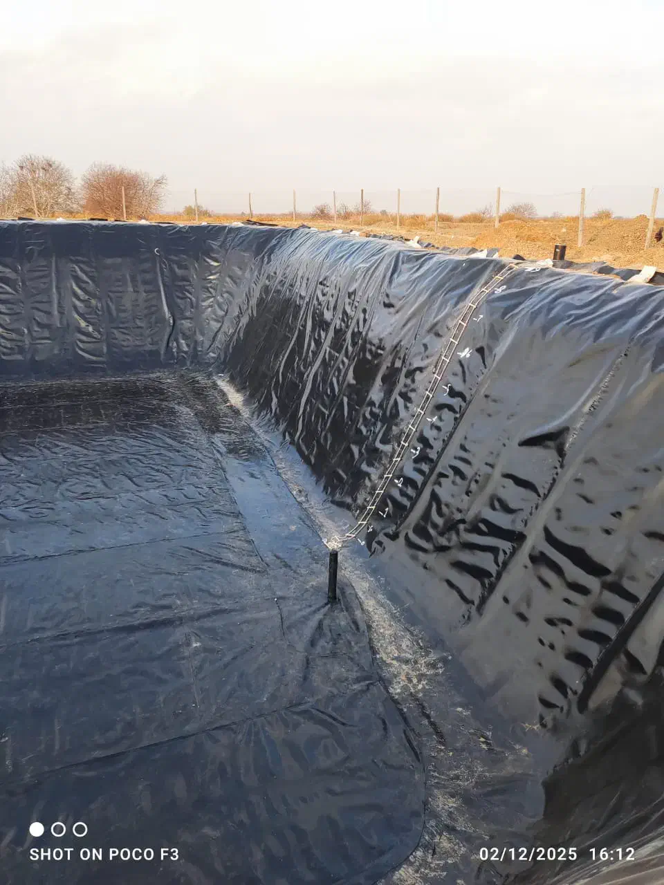 ورق ژئوممبران جهت آب بندی و عایق استخر کشاورزی|عمده‌فروشی|اراک, |دیوار