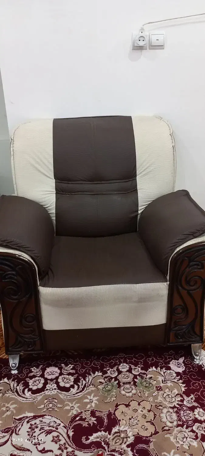 مبل چرم|مبلمان خانگی و میز عسلی|دزفول, |دیوار