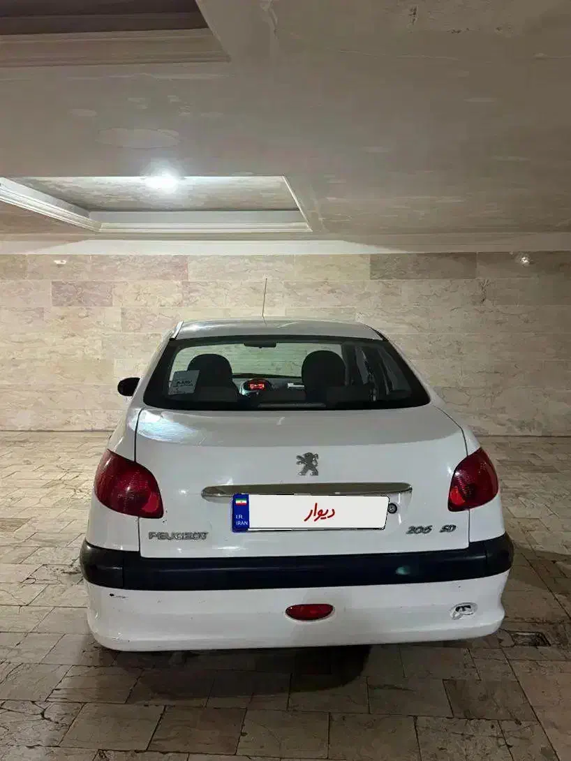 پژو206 sd v8|خودرو سواری و وانت|تهران, تهرانپارس غربی|دیوار