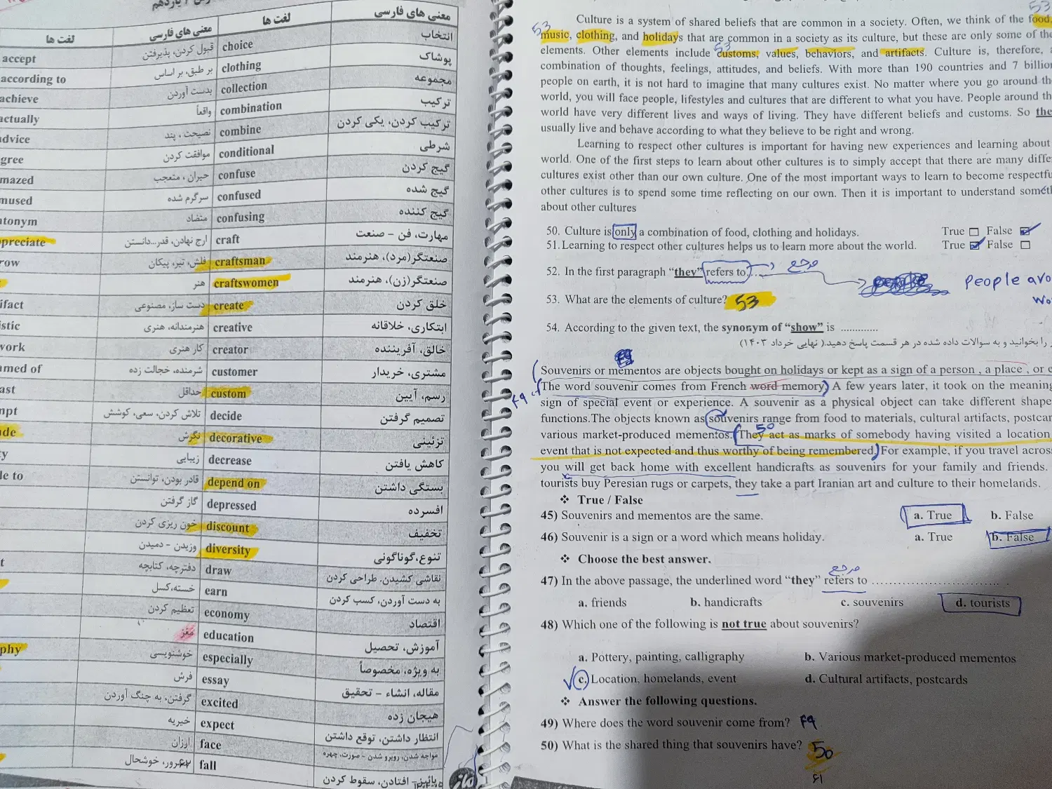 جزوه|کتاب و مجله آموزشی|مود, |دیوار