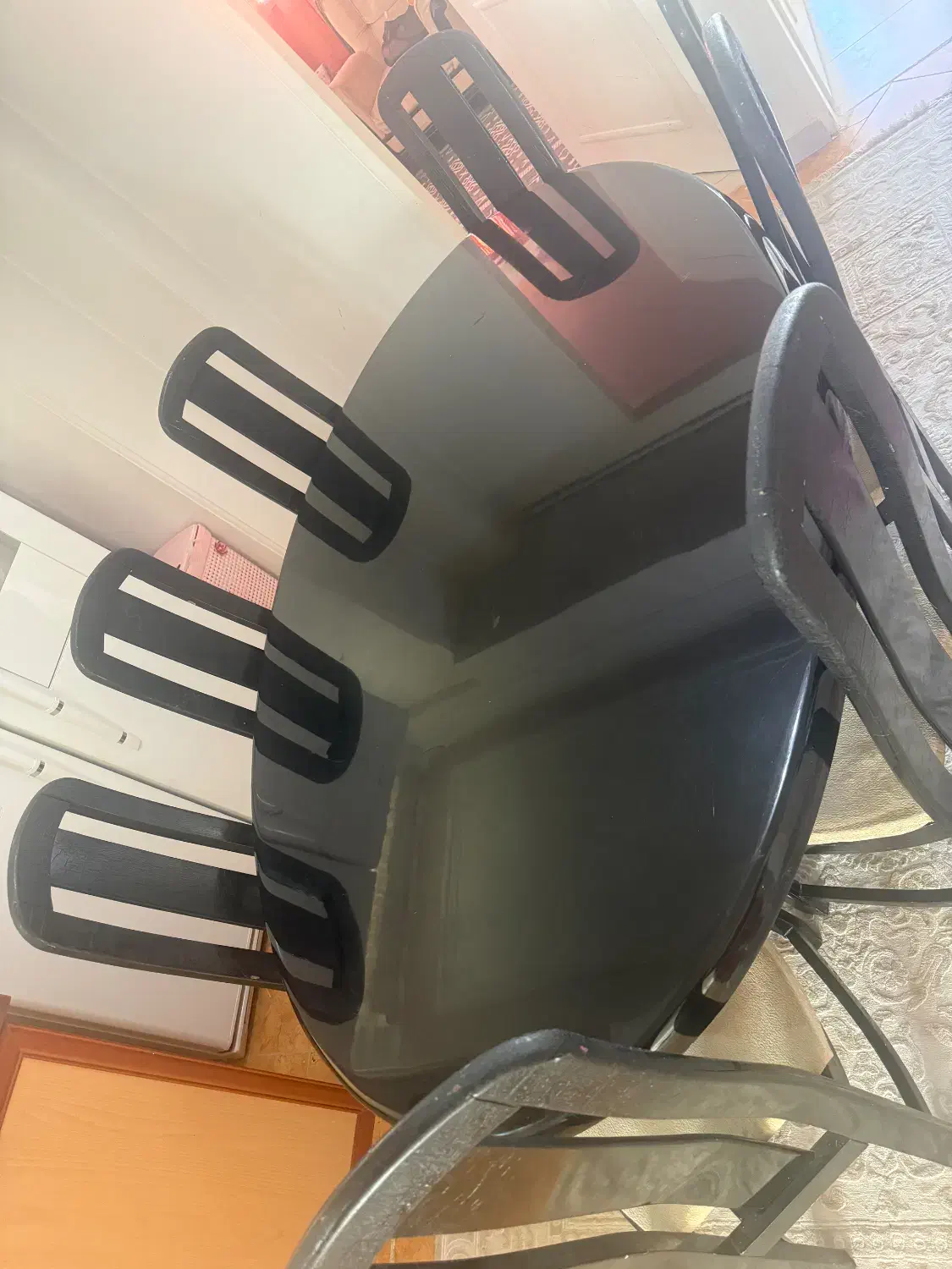 میز غذاخوری ۸ نفره|میز و صندلی غذاخوری|هشتگرد, هشتگرد قدیم|دیوار