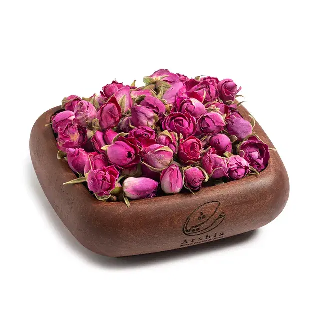 غنچه گل محمدی|گل و گیاه طبیعی|برزک, |دیوار