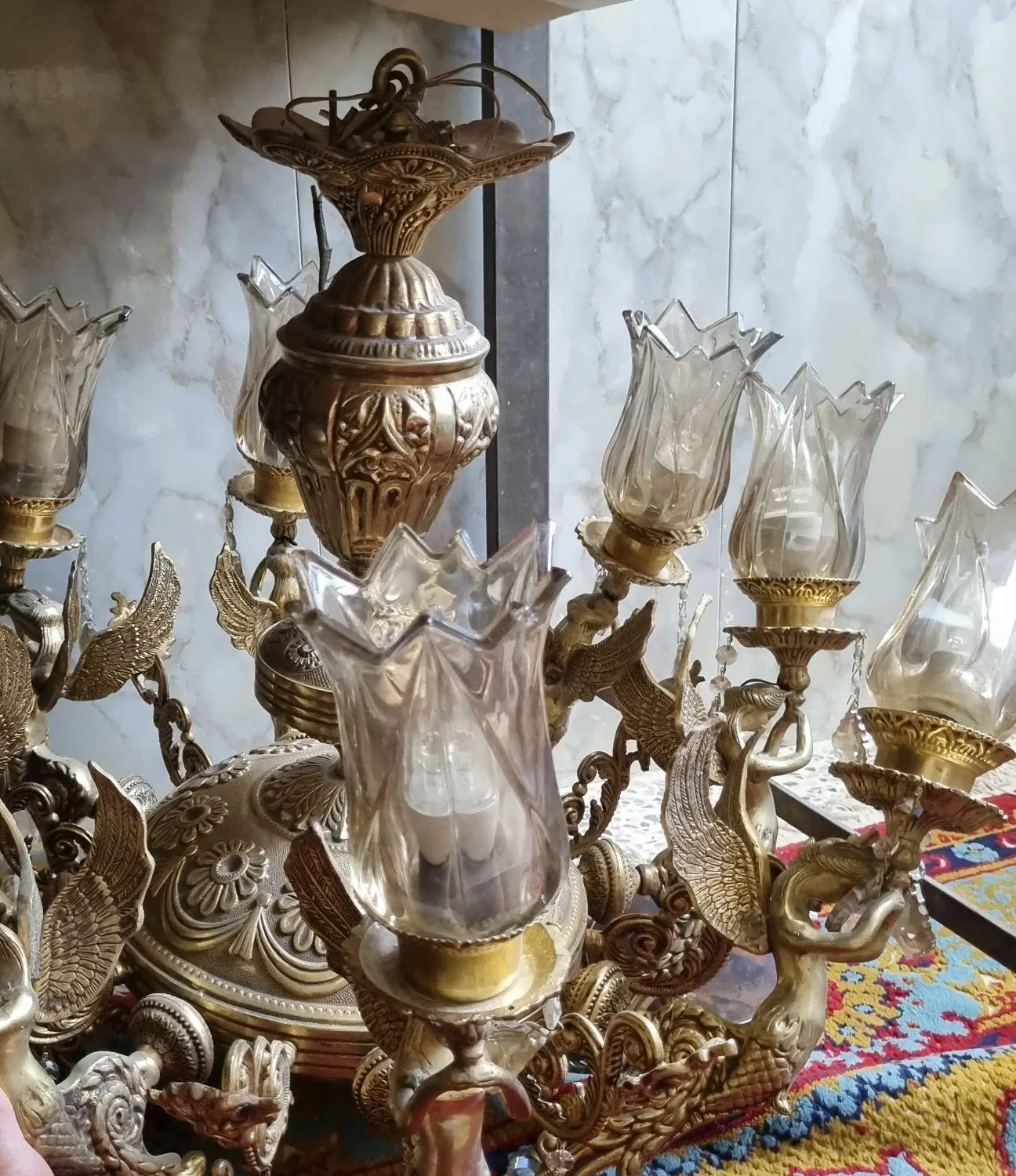 لوستر|لوستر و چراغ آویز|زابل, |دیوار