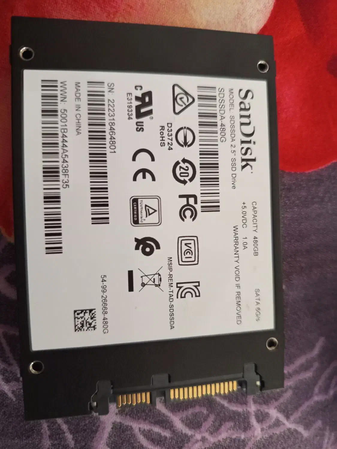 هارد ssd 480|قطعات و لوازم جانبی رایانه|قیدار, |دیوار