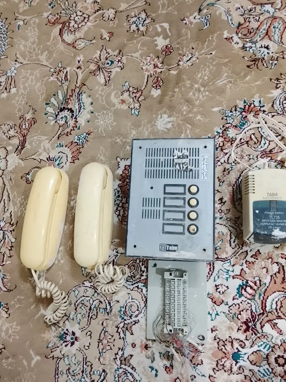 آیفون صوتی تابا  با پنل پنج طبقه با ۲ عدد گوشی|صوتی و تصویری|مشهد, نظام دوست|دیوار