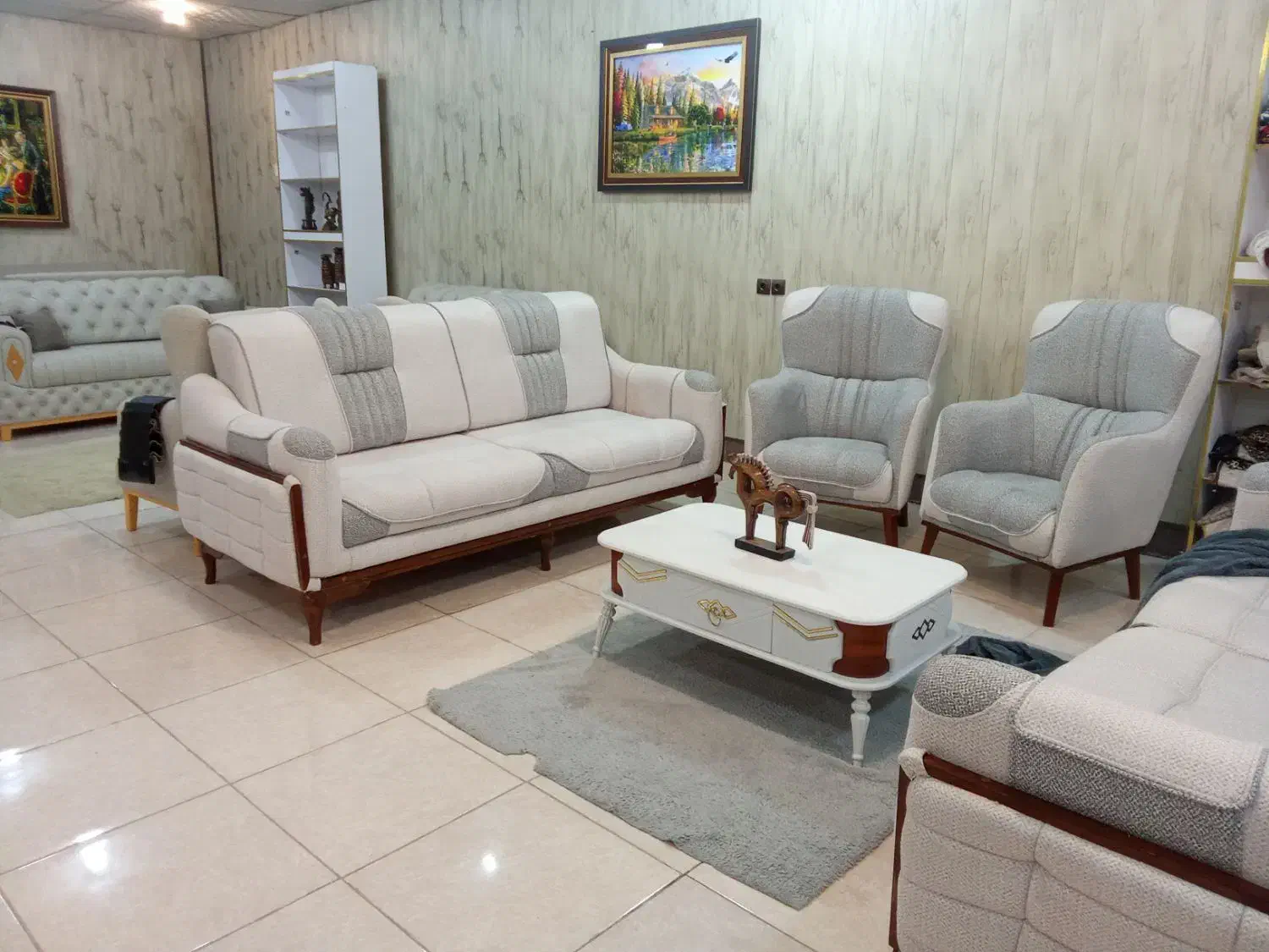 زیرقیمت فقط تا امشب۸نفره تخت شو با میزگلمیز۶۸ملیون|مبلمان خانگی و میز عسلی|شیراز, شهرک گلها|دیوار