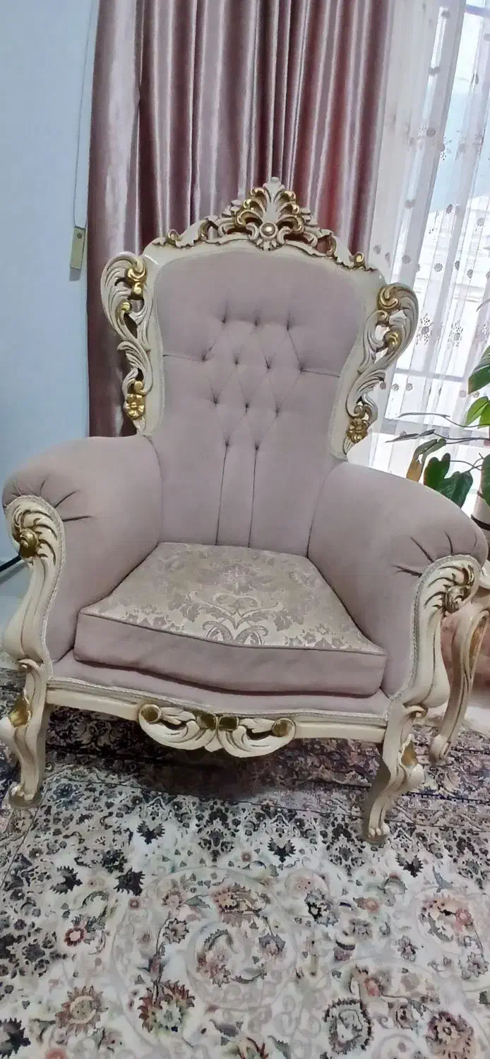 مبل سلطنتی ۹نفره|مبلمان خانگی و میز عسلی|قائن, |دیوار