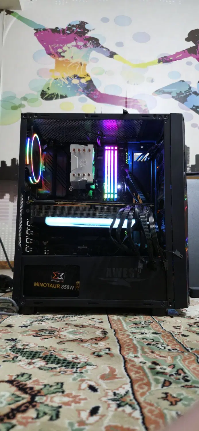 کیس GT AV02 BG ARGB Mid tower|قطعات و لوازم جانبی رایانه|دماوند, گیلاوند|دیوار
