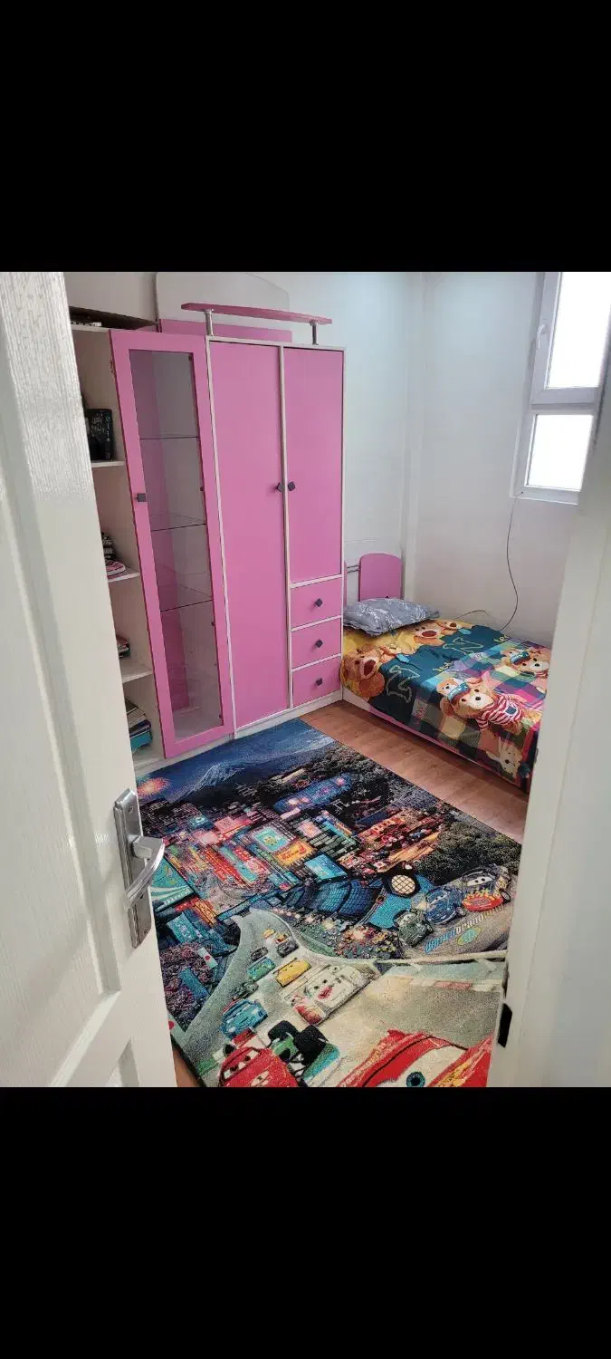 کمدوتخت کودک ونوجوان صورتی|تخت و سرویس خواب|تهران, تهرانپارس جنوبی|دیوار