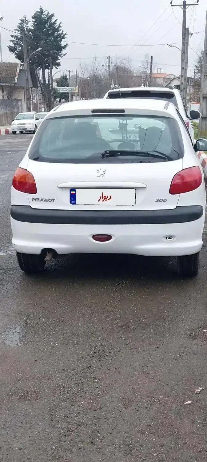 ۲۰۶ مدل ۹۰|خودرو سواری و وانت|رشت, منظریه|دیوار