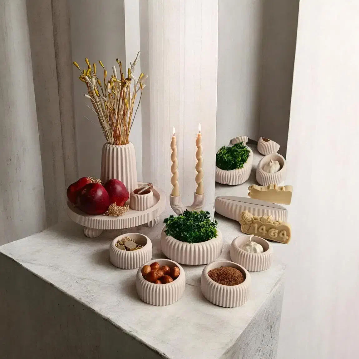 هفت سین سنگی|صنایع دستی و سایر لوازم تزئینی|قم, انسجام|دیوار