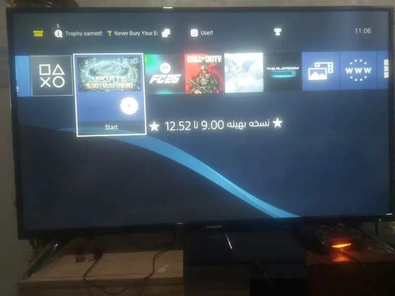 ps4 fat 500gig tv x.vision|کنسول، بازی ویدئویی و آنلاین|تهران, شهرک نفت|دیوار