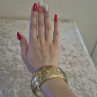دستبند بزرگ زنانه طلایی
