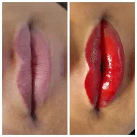 انجام تخصصی تتو رژ لب و شیدینگ لب ۱۴۰۰ بن مژه هدیه