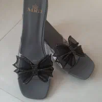 صندل طلقی پاشنه شیشه ای