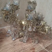 لوستر برنجی 12 شاخه
