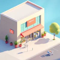 فروشنده خانم برای سوپرمارکت