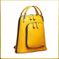 کیف کوله پشتی سه کاره چرم طبیعی گاوی