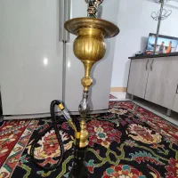 قلیون برنجی پایه بلند