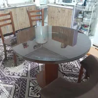 میز ناهارخوری ۴نفره عسلی