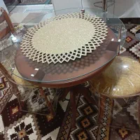 میز دونفره اشپزخانه کاور شده نو