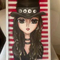 تابلو طرح دختر کابوی