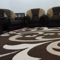 مبل 7 نفره و دوتا گلیم فرش 6 متری ست مبل
