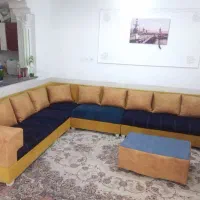 مبل ال 9نفره درحد نو با میز وسط