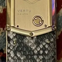 Vertu- signature gold python snake skin