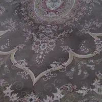 دوتخته فرش ۱۲ متری تمام نخ قالیچه بیضی زمرد مشهد