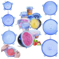 درپوش سیلیکونی محافظ غذا بسته ۶عددی