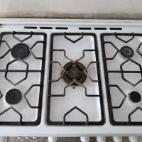 اجاق گاز پنج شعله فردار لعابی اسنوا