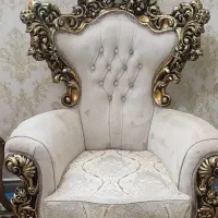 مبل سلطنتی تمام چوب راش درحدنو نو نو مناسب جهیزیه
