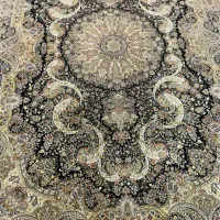 دو تخته فرش ۹ متری  ۱۰۰۰ شانه سرمه ای بسیار تمیز