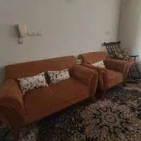 مبل محکم در حد نو7نفره بامیز عسلی